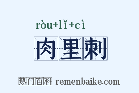 肉里刺是什么意思的图片